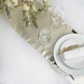 Chemin de table Ivoire satin