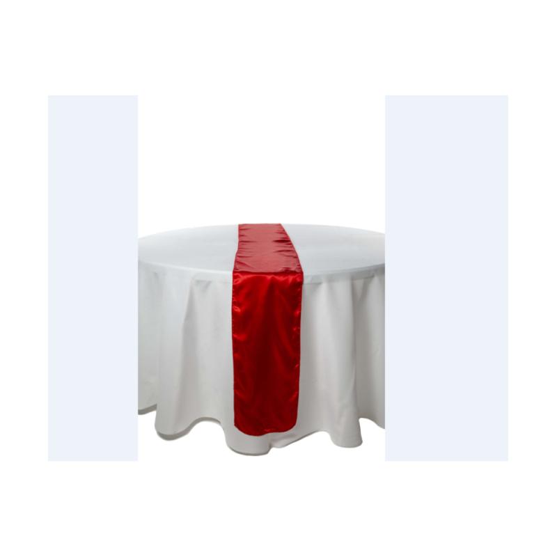 Chemin de table Rouge satin