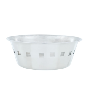 Corbeille à Pain basse inox Diam20.5cm H7cm