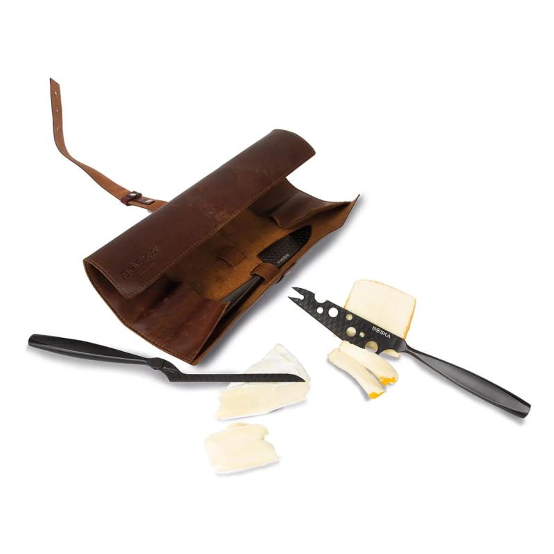 SET 3 couteaux Fromage Noir/Black