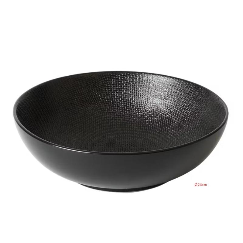 Saladier Vesuvio Noir 24 cm