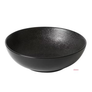 Saladier Vesuvio Noir 24 cm