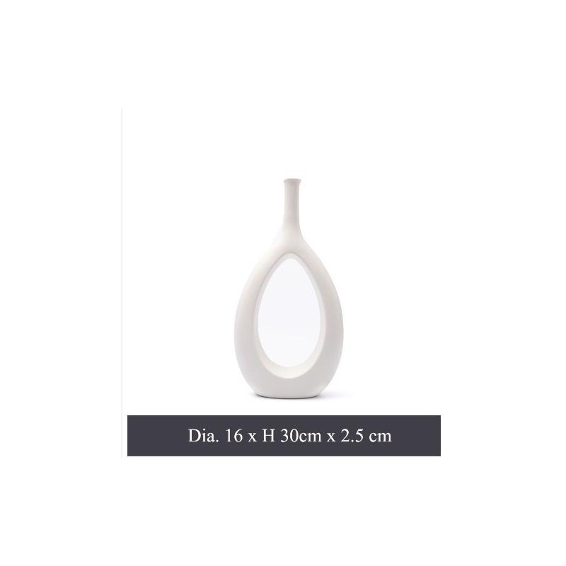 Vase Céramique Donut Blanc STOCKHOLM