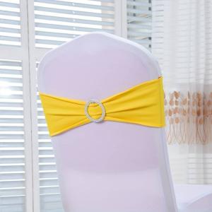 Noeud/Bandeau Jaune pour housse de chaise