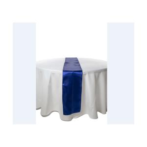 Chemin de table Bleu Roi satin