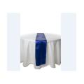 Chemin de table Bleu Roi satin