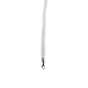 Corde Blanche Lisse en velour Pour Poteau / Potelet argenté