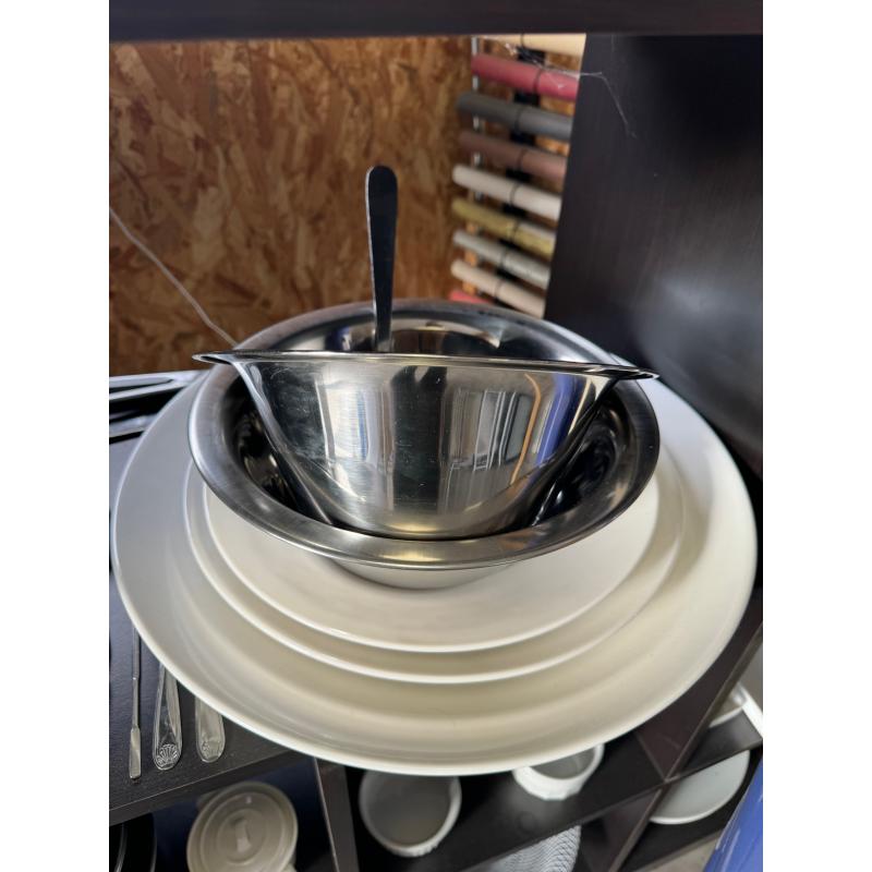 Saladier Inox 28 cm Forme Droite