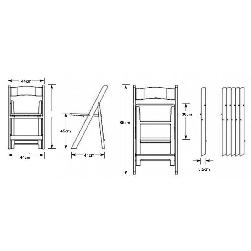 Chaise pliante Wedding Bois Naturel