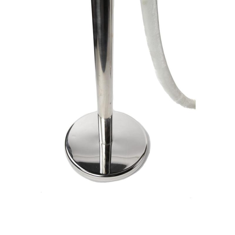 Poteau / Potelet à Cordon Argenté (hauteur 1m) Cordon NON fournis