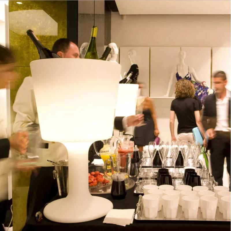 Seau à glace LED sur pied Ø45cm et H75cm