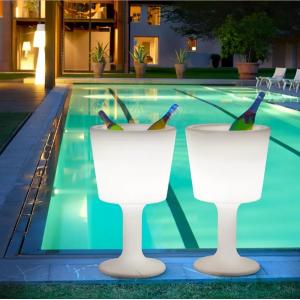 Seau à glace LED sur pied Ø45cm et H75cm