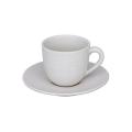 Paire Tasse/Sous Tasse Vesuvio White 12cl