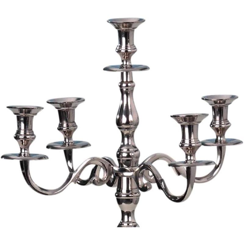 Chandelier 5 branches Argent 80cm