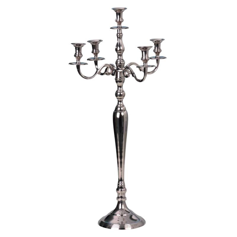 Chandelier 5 branches Argent 80cm