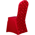 Housse de Chaise Rouge Fleurie