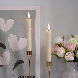 Bougie LED Cire Fictive pour Chandelier (Piles Incluses)