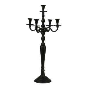 Chandelier 5 branches noir 78 cm