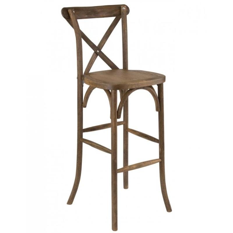 Tabouret Haut Dos Croisé Champêtre