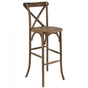 Tabouret Haut Dos Croisé Champêtre