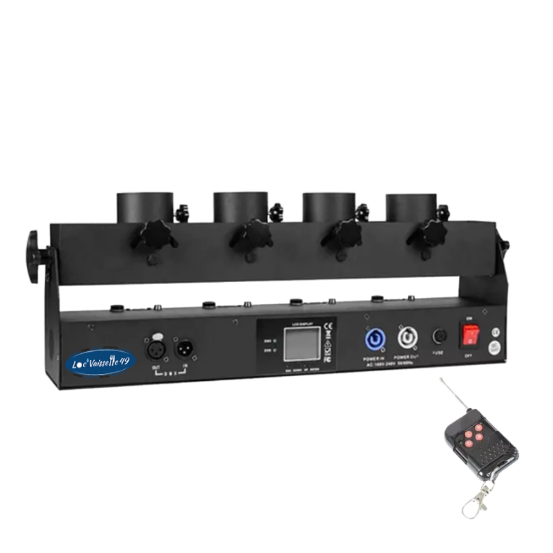 Canon à Confetti/poudre 4 lanceurs - Pour Gender Reveal / Baby Shower ( Poudre/Confetti non inclus)