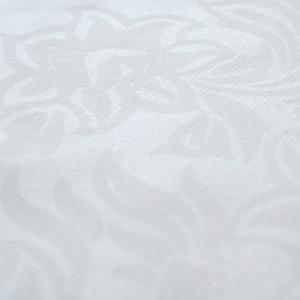 50 x Serviettes Intissées 40x40 BLANC FLORALIE (Motif Fleuri)