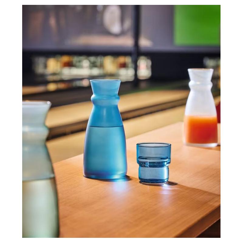 Carafe-Pichet Effet Givrée Bleu Frosted 0,75l