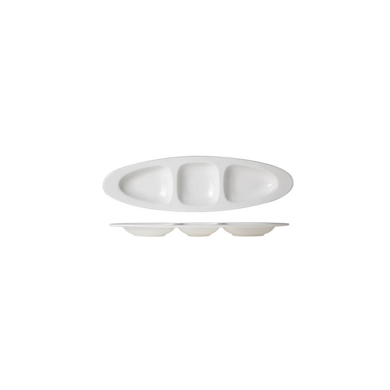Plat Apéro 28cm 3 compartiments