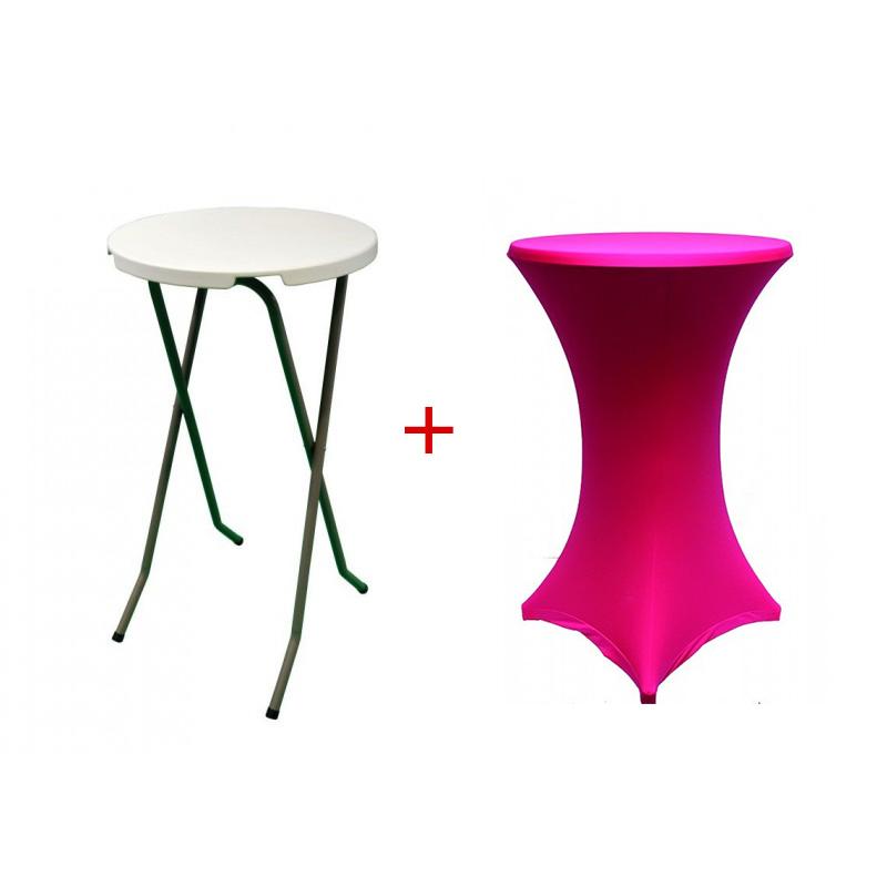 Mange debout Pliant 60cm + Housse Fuchsia