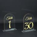 Numéro de Table 1 à 30 Transparent (Plan de Table)