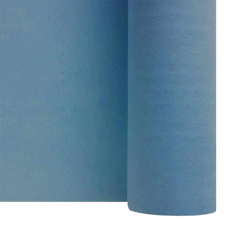 Rouleau Nappe Intissé 25M Bleu Orage "Papier doux et épais"