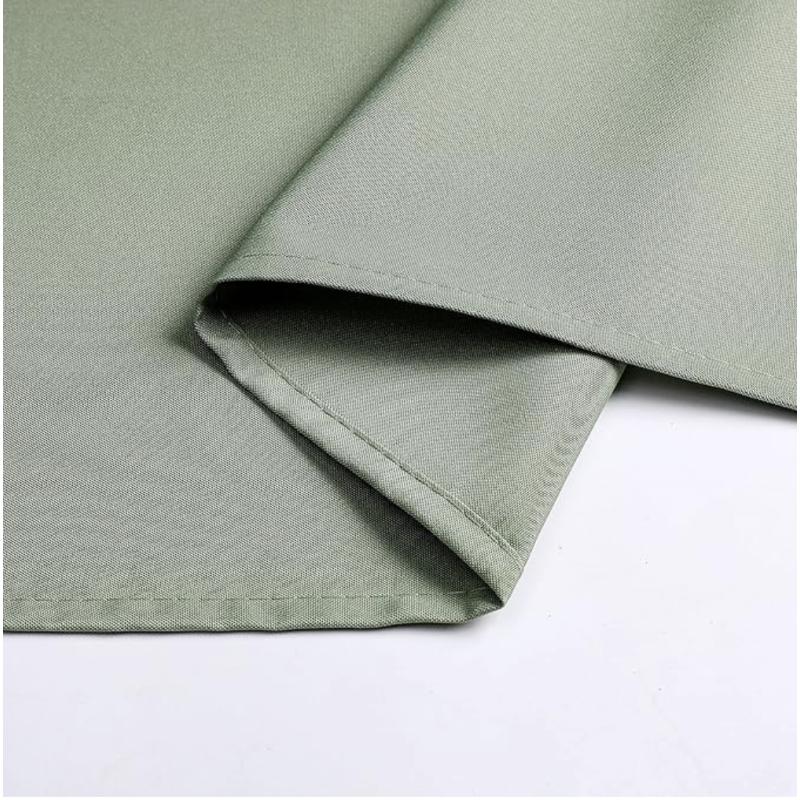 Nappe de table unie ronde vert sauge 280 cm