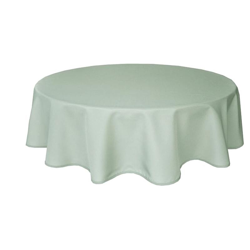 Nappe de table unie ronde vert sauge 280 cm