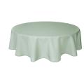Nappe de table unie ronde vert sauge 280 cm
