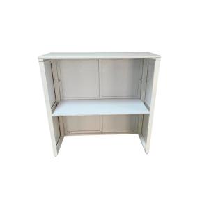 Banque d'Accueil Pliante en mélamine 1m x 1m x 40cm - Couleur Blanche