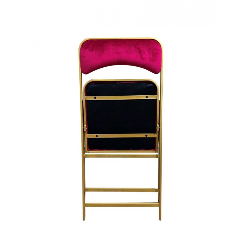 Chaise Pliante Kross Bordeaux/Dorée