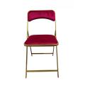 Chaise Pliante Kross Bordeaux/Dorée