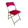 Chaise Pliante Kross Bordeaux/Dorée