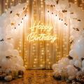 Décor Néon LED "Happy Birthday" GEANT
