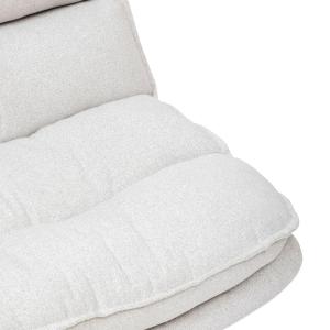 Fauteuil Pivotant Beige en Lin