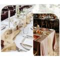 Chemin de table gaze de coton CHAMPAGNE 4m x 0,90 m