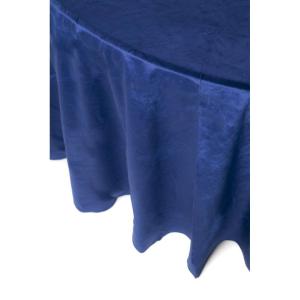 Nappe Ronde Velours Bleu Roi 280 cm