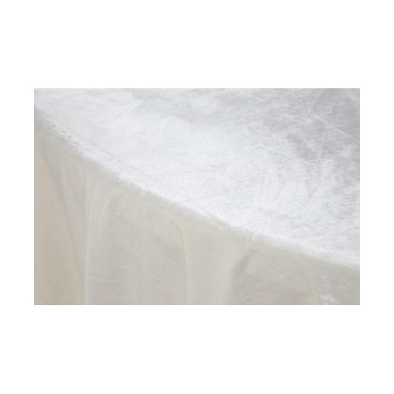 Nappe Ronde Velours Champagne 280 cm
