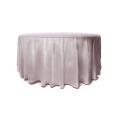 Nappe Ronde Velours Rose Pale 280 cm