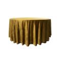 Nappe Ronde Velours Or  280 cm