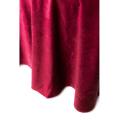 Nappe Ronde Velours Bordeaux 280 cm