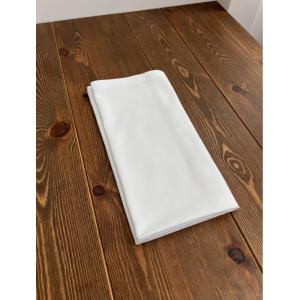 Serviette de table blanche 55x55cm 100% coton Coin Capuchon - 2nd Main