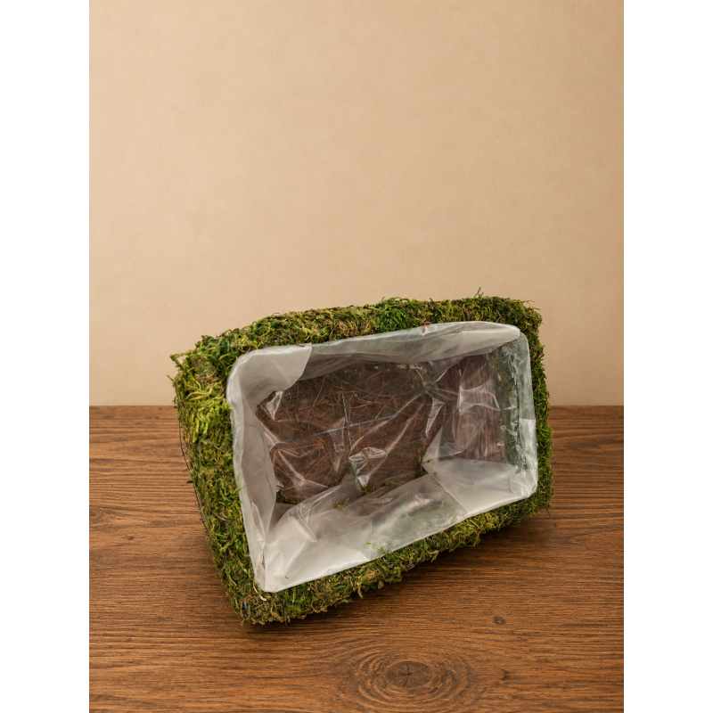 Panier Rotin-Herbe Nature 27x17xH12cm