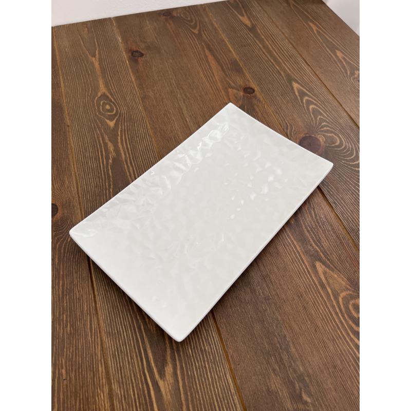 Assiette OASIS plate rectangulaire 26x16cm