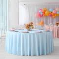 Nappe de table unie ronde BLEU CIEL 280 cm